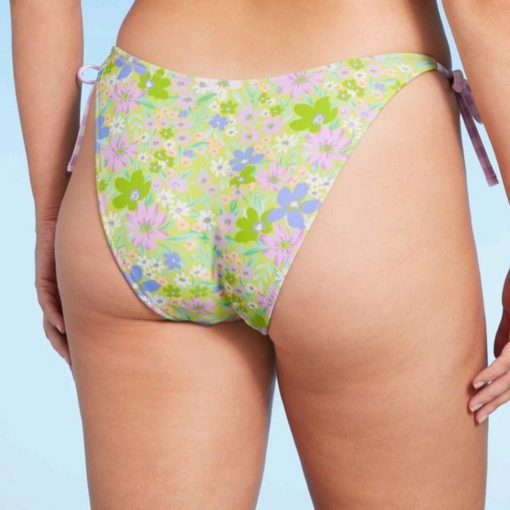 Wild Fable Bikini Bottom Women’s Size 2X (20-22) Reversible Low-Rise High Leg - Picture 2 of 11